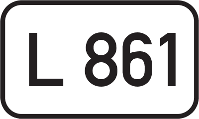 Straßenschild Landesstraße L 861