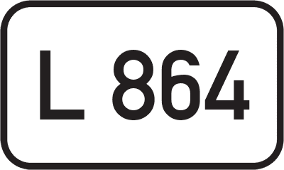 Straßenschild Landesstraße L 864