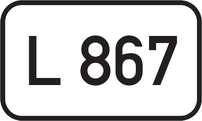 Straßenschild Landesstraße L 867