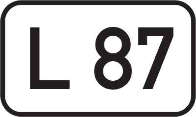 Straßenschild Landesstraße L 87