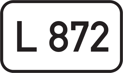 Straßenschild Landesstraße L 872