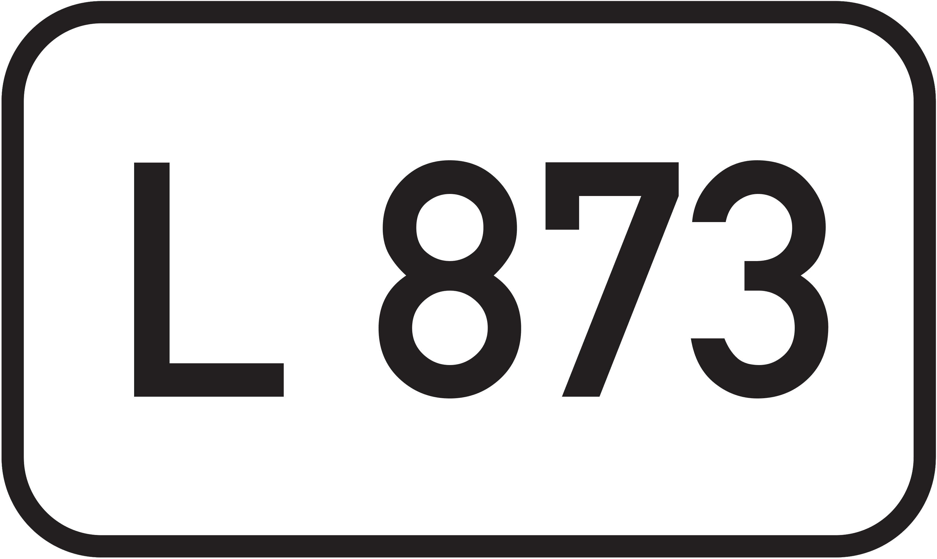 Straßenschild Landesstraße L 873