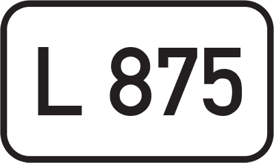 Straßenschild Landesstraße L 875