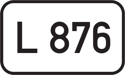 Straßenschild Landesstraße L 876
