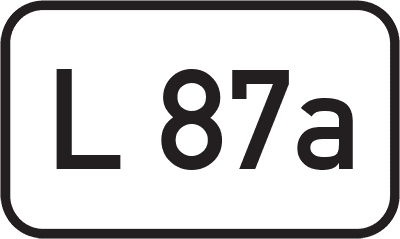Straßenschild Landesstraße L 87a