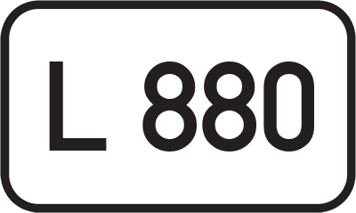 Straßenschild Landesstraße L 880