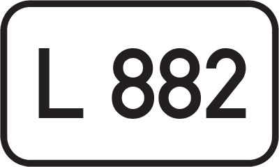 Straßenschild Landesstraße L 882