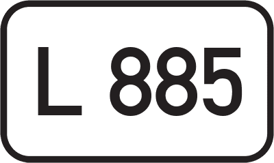 Straßenschild Landesstraße L 885
