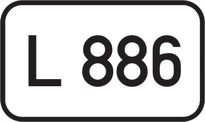 Straßenschild Landesstraße L 886