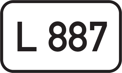 Straßenschild Landesstraße L 887
