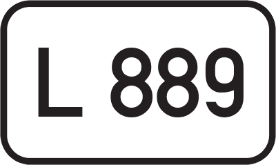 Straßenschild Landesstraße L 889