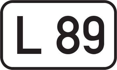Straßenschild Landesstraße L 89