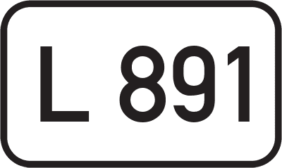Straßenschild Landesstraße L 891