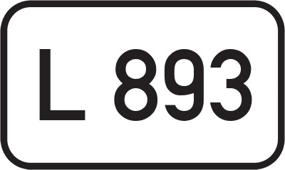 Straßenschild Landesstraße L 893