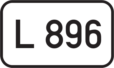 Straßenschild Landesstraße L 896