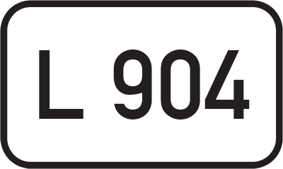 Straßenschild Landesstraße L 904