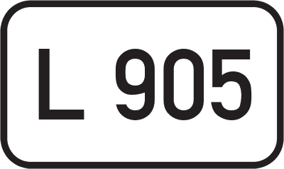 Straßenschild Landesstraße L 905