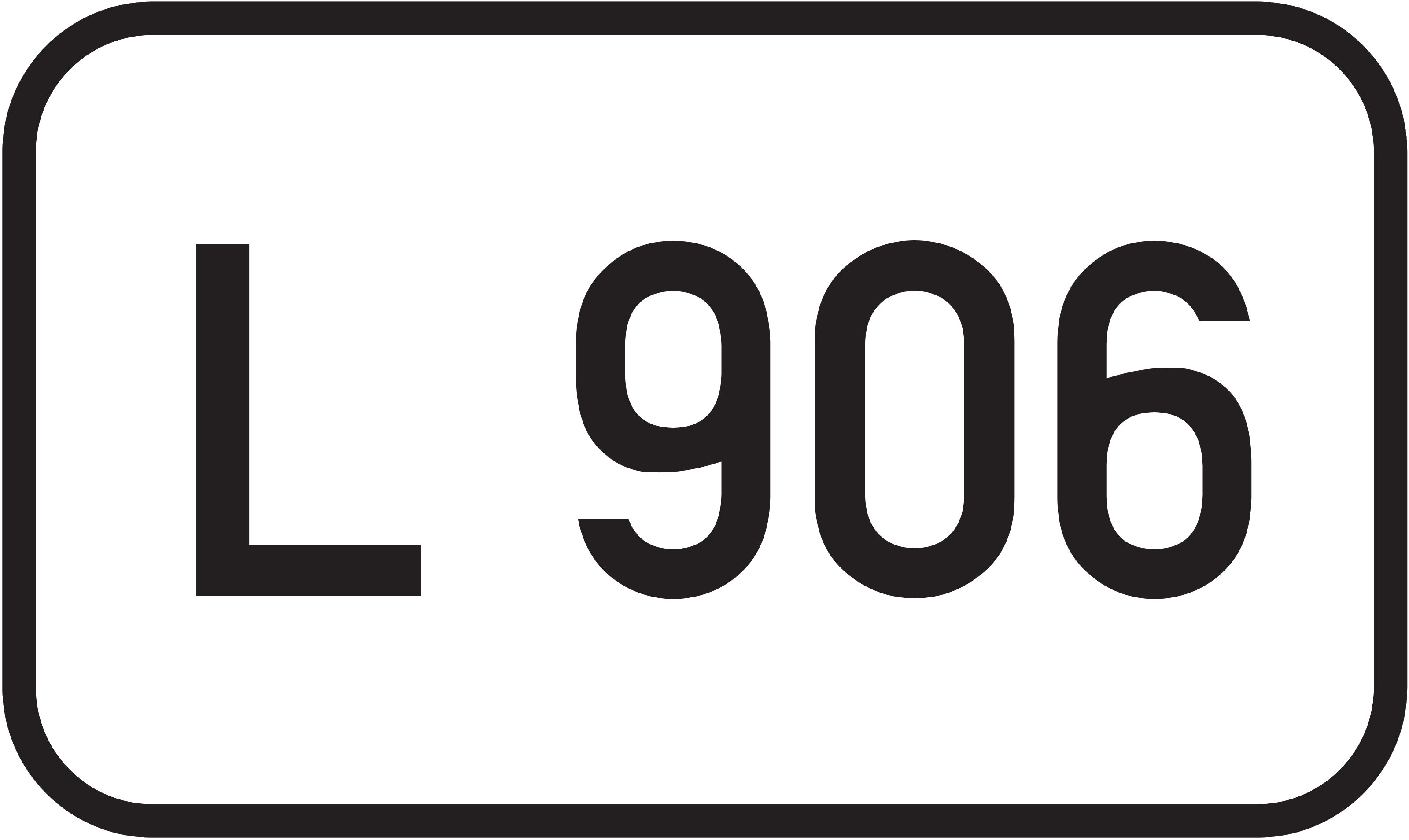 Straßenschild Landesstraße L 906