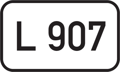 Straßenschild Landesstraße L 907