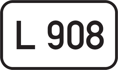 Straßenschild Landesstraße L 908