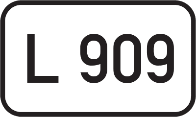 Straßenschild Landesstraße L 909