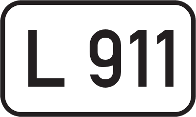 Straßenschild Landesstraße L 911
