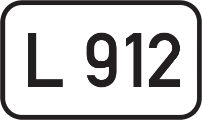 Straßenschild Landesstraße L 912