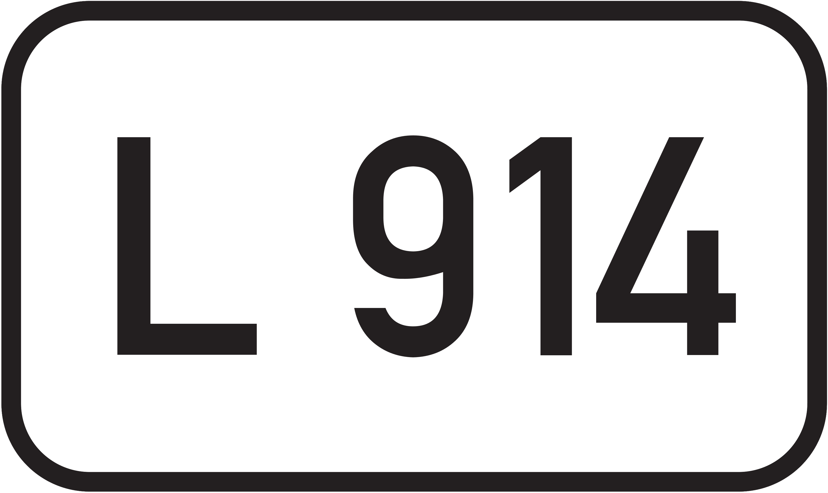Straßenschild Landesstraße L 914