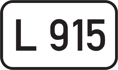 Straßenschild Landesstraße L 915