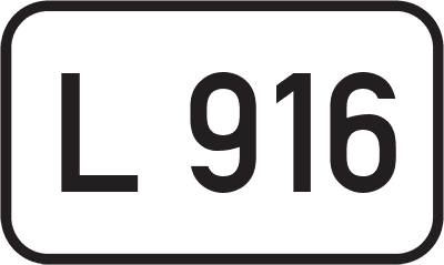 Straßenschild Landesstraße L 916