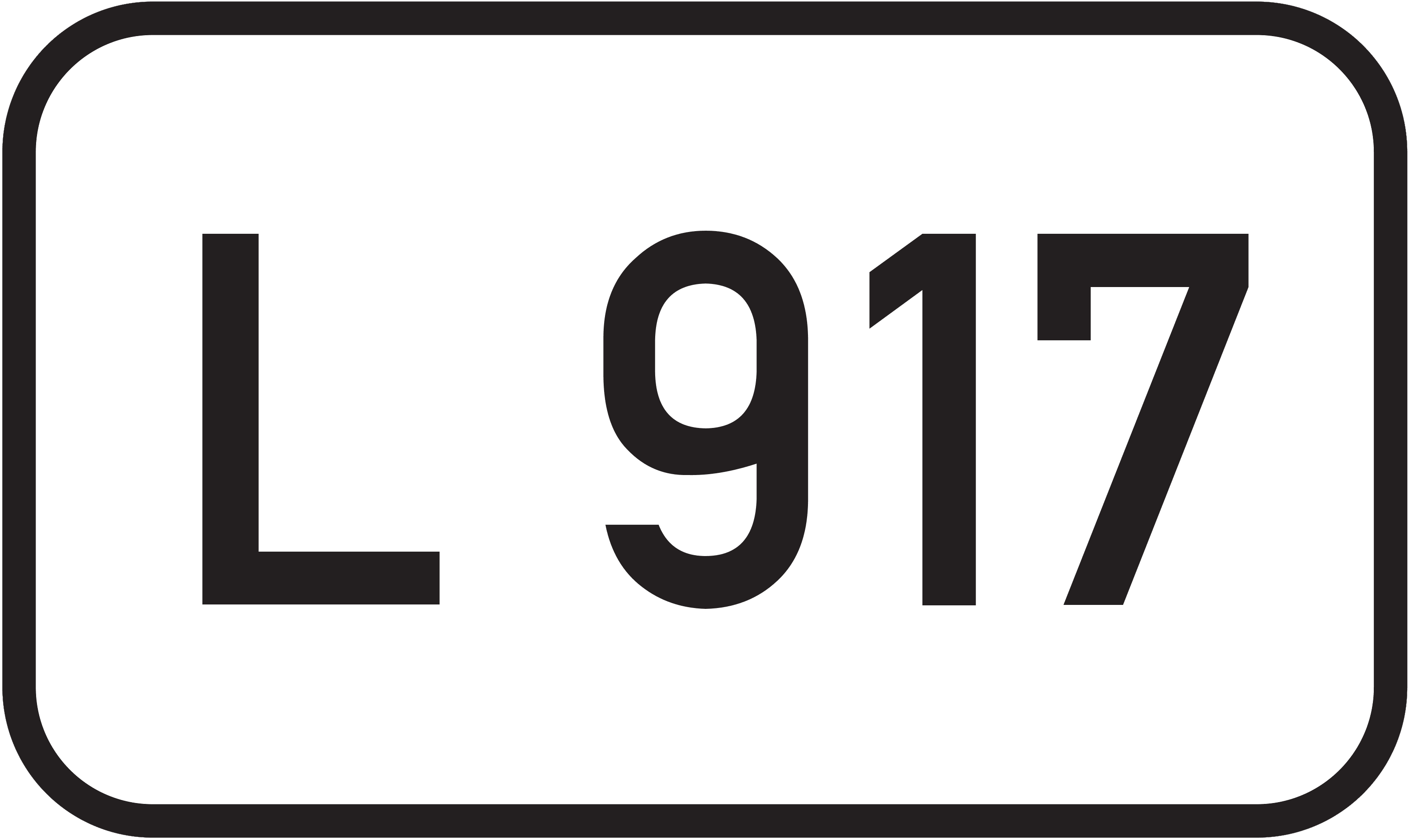 Straßenschild Landesstraße L 917