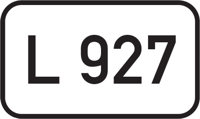 Straßenschild Landesstraße L 927