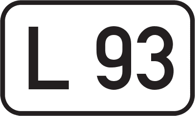 Straßenschild Landesstraße L 93