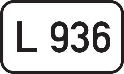 Straßenschild Landesstraße L 936
