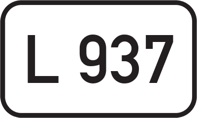 Straßenschild Landesstraße L 937