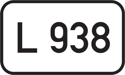 Straßenschild Landesstraße L 938