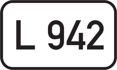 Straßenschild Landesstraße L 942