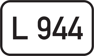 Straßenschild Landesstraße L 944