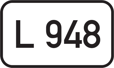 Straßenschild Landesstraße L 948