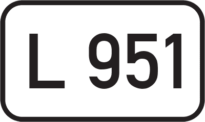 Straßenschild Landesstraße L 951