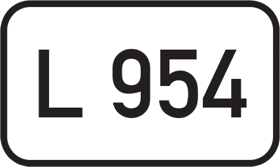Straßenschild Landesstraße L 954