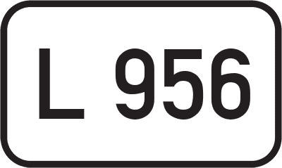 Straßenschild Landesstraße L 956