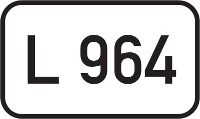 Straßenschild Landesstraße L 964