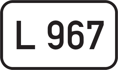 Straßenschild Landesstraße L 967