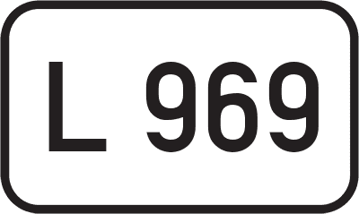 Straßenschild Landesstraße L 969