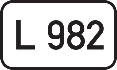 Straßenschild Landesstraße L 982
