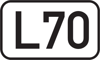 Straßenschild Landesstraße L70