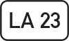Landesstraße: LA 23
