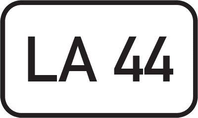 Straßenschild Landesstraße LA 44