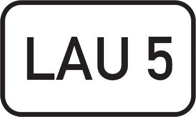 Straßenschild Landesstraße LAU 5
